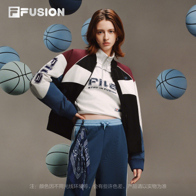 FILAFUSION Fila ເສື້ອຜ້າຝ້າຍຍີ່ຫໍ້ trendy