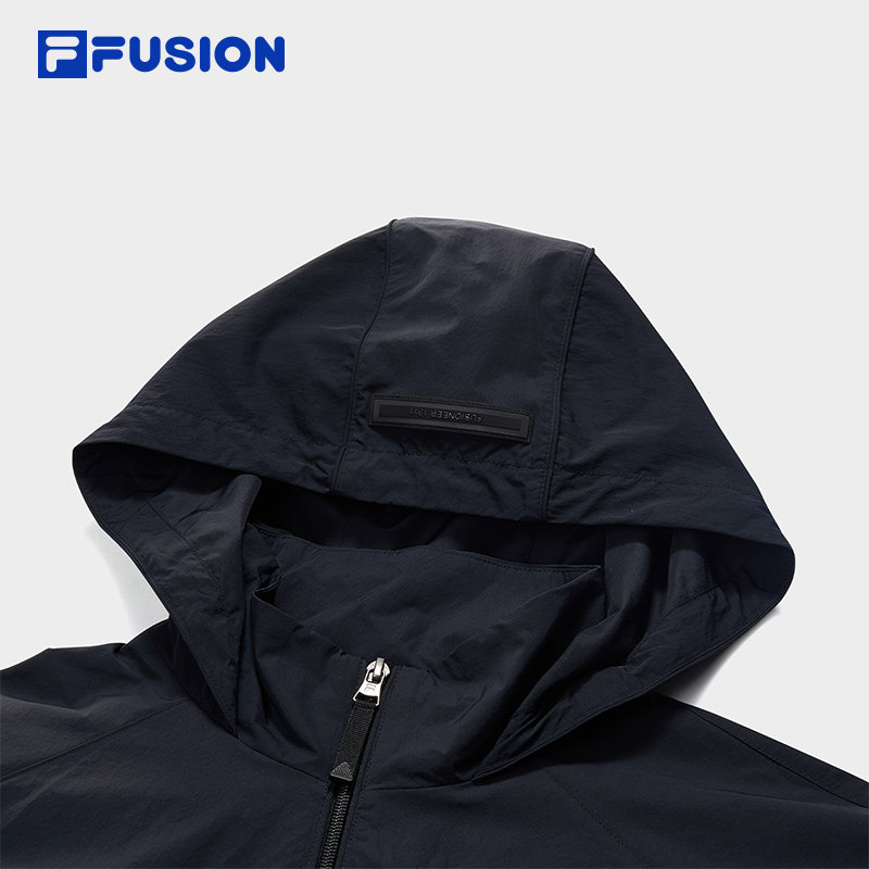 FILA FUSION斐乐潮牌梭织外套女2025夏新款时尚休闲宽松连帽上衣,淘宝优惠券,粉丝福利购,淘宝优惠卷