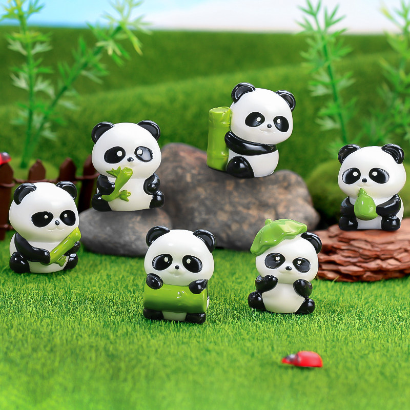 创意可爱小熊猫动物公仔摆件汽车装饰品配件汽车桌面微景观小饰品,淘宝优惠券,粉丝福利购,淘宝优惠卷