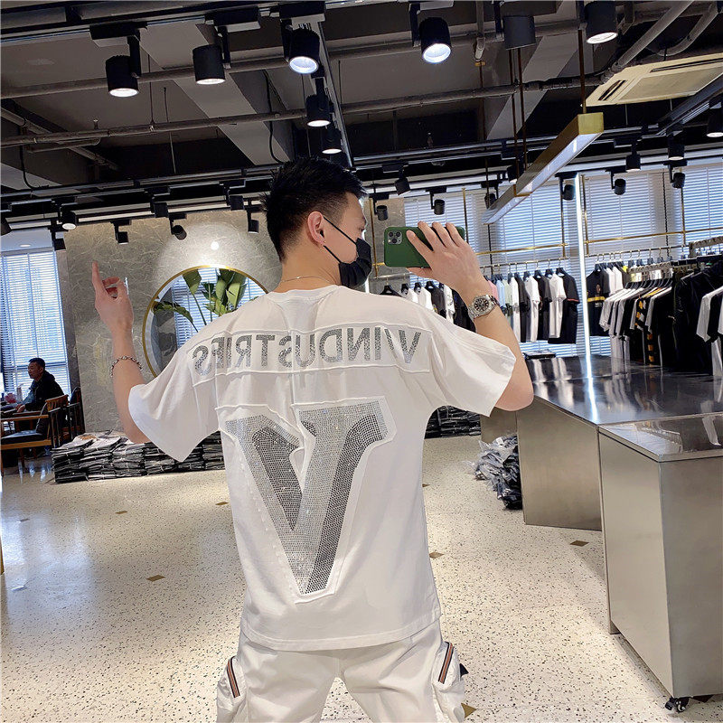 欧美短袖男潮牌潮流韩版重工t恤 集要T恤