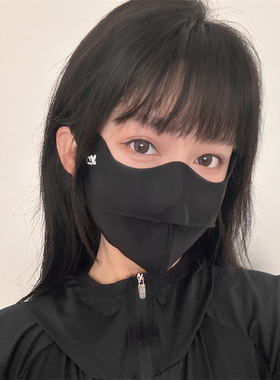 夏季防晒口罩5D立体鱼骨型护眼尾防紫外线女冰丝薄款透气加大面罩