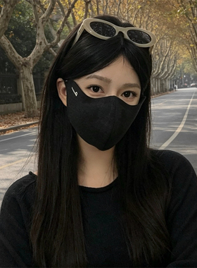加大版3D立体保暖口罩女秋冬高颜值显脸小骑行防风防晒护眼角面罩