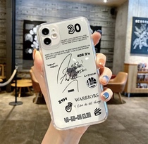 Original Curry Basketball Perimeter Jersey Curry Mobile Phone Shell Fans Gifts Apply iPhone15 Transparent Silicone