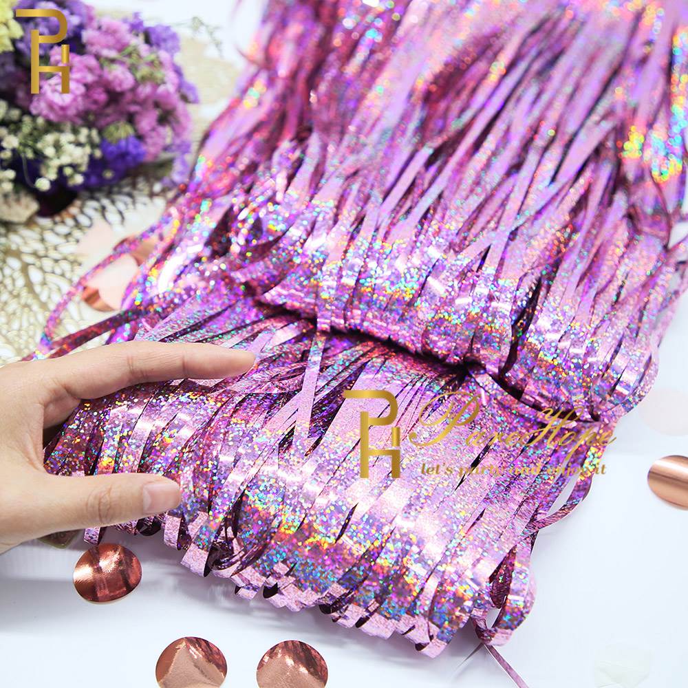 Top Matte Birthday Party Decoration Backdrop Foil Tassel Fri - 图1