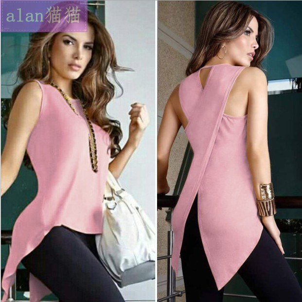 T恤女Women Summer Sexy Blouse Tops For Ladies T-Shirt Shirts-图2