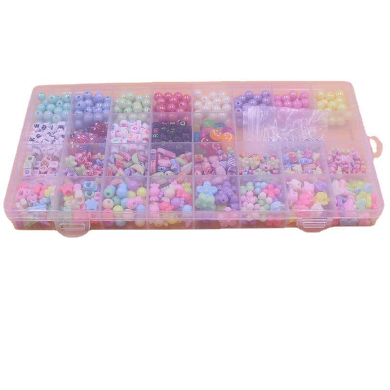 32格儿童串珠玩具diy串珠女孩玩具 素盏手工串珠/穿珠/首饰编织