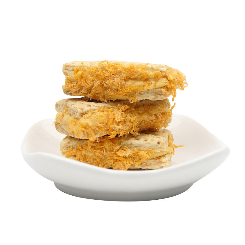 咸蛋黄方块酥牛轧特产小贝肉松饼 味悠美食品传统糕点