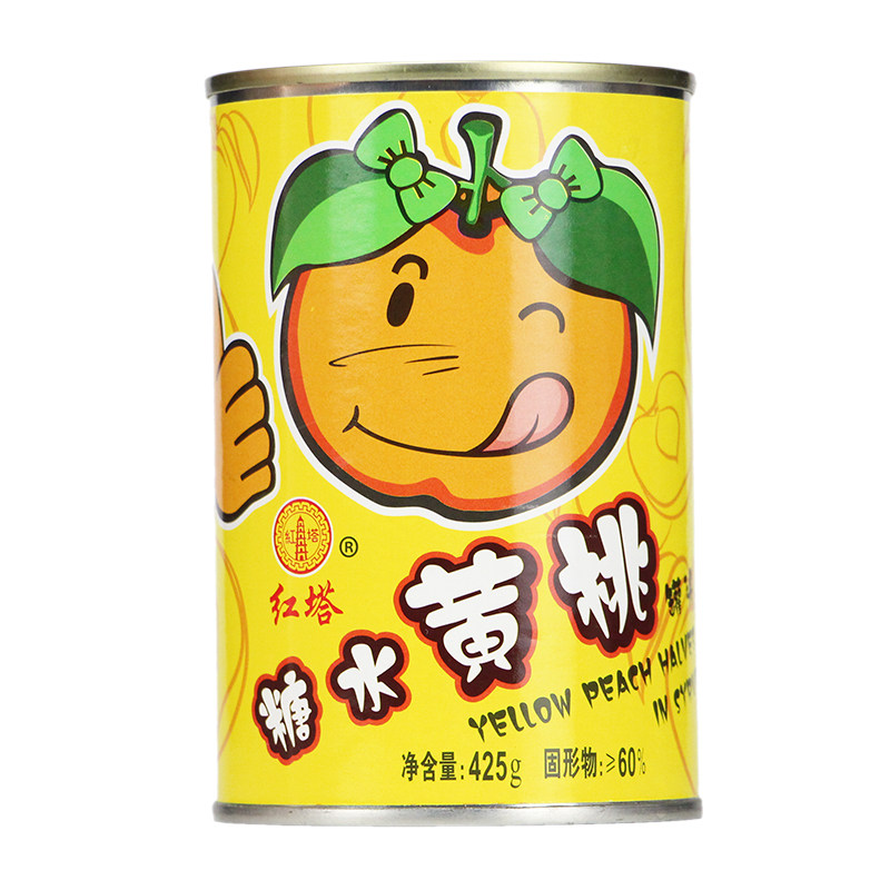 罐头食品新鲜桃罐头水蜜桃水果罐 味悠美食品水果罐头