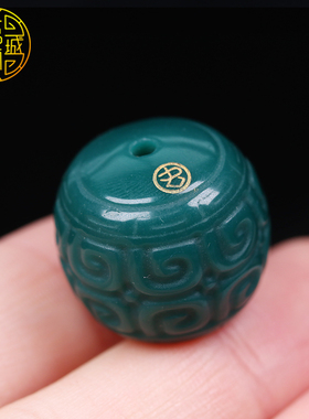 雪巴琉璃精工回纹桶珠圆珠配饰