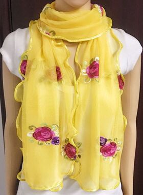 WOMENSCARF民族风绣花