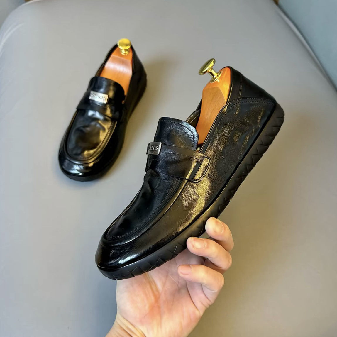 【原单货】真皮男鞋2026新款乐福鞋男休闲皮鞋开车一脚蹬豆豆鞋男,淘宝优惠券,粉丝福利购,淘宝优惠卷