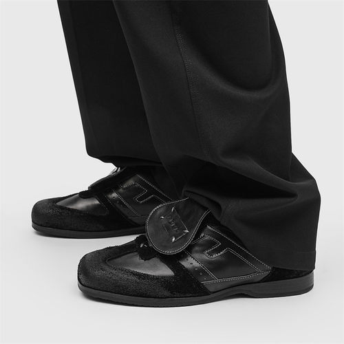 【原单货】德训鞋2026新款翻盖休闲鞋方头德比鞋拳击训练鞋阿甘鞋 - 图1