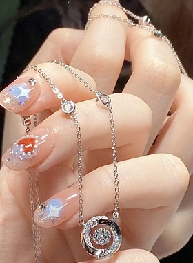 999纯银莫比乌斯环项链女