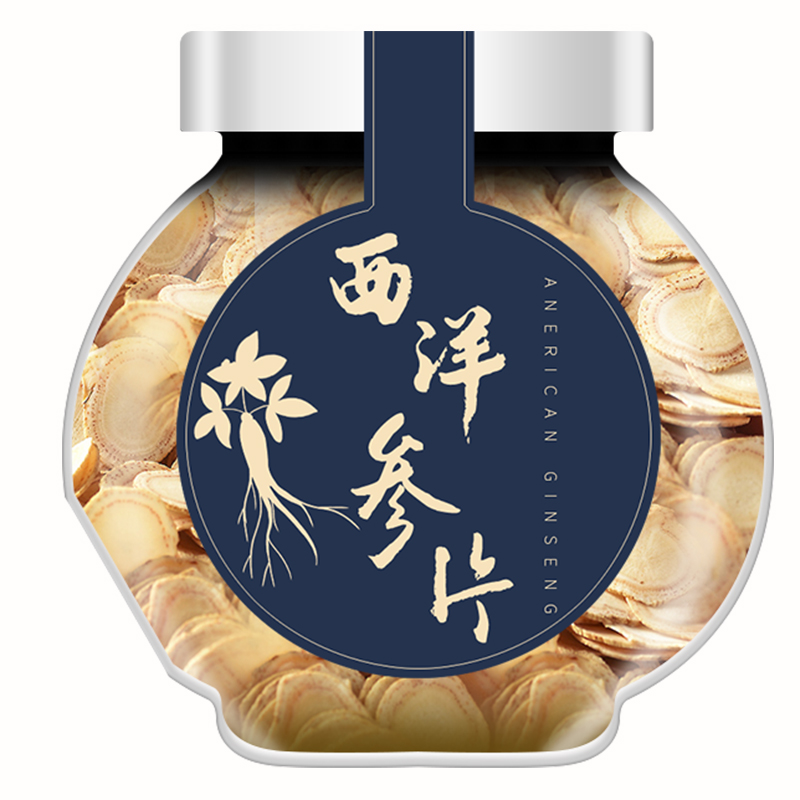 泰圣元旗舰店西洋参切片长白山含片东北花旗参片泡水喝非特级整枝人参片3