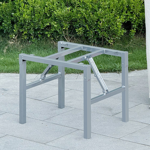 长方形支架折叠桌架小桌腿餐桌腿铁书桌架子矮桌子腿桌子架支撑架 - 图1