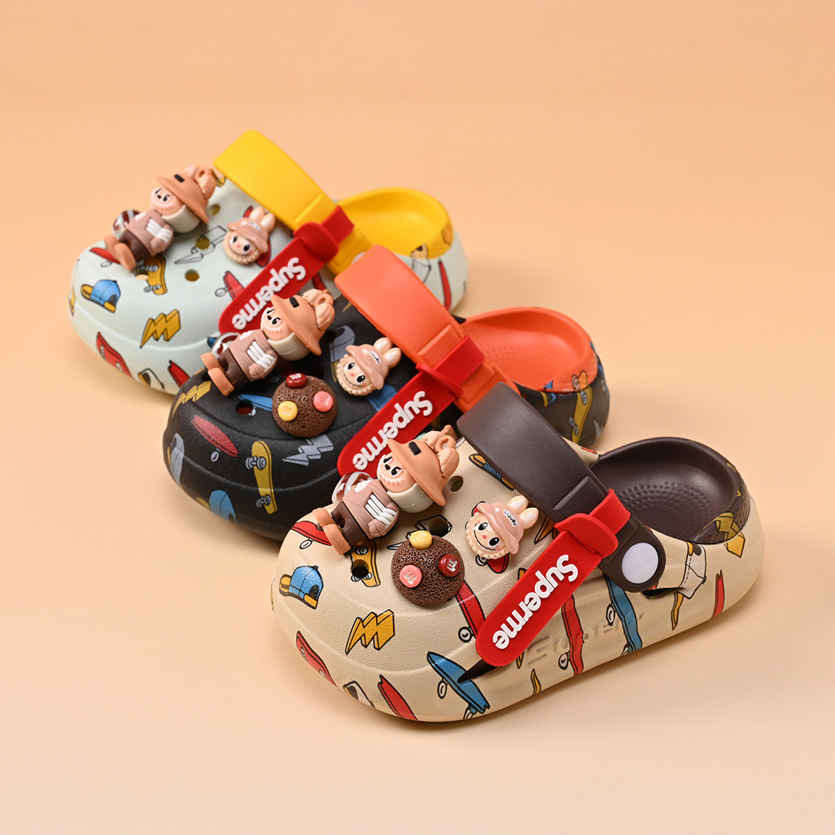 labubu拉布布儿童洞洞鞋女童拖鞋2026夏季新款软底沙滩凉拖鞋卡通,淘宝优惠券,粉丝福利购,淘宝优惠卷