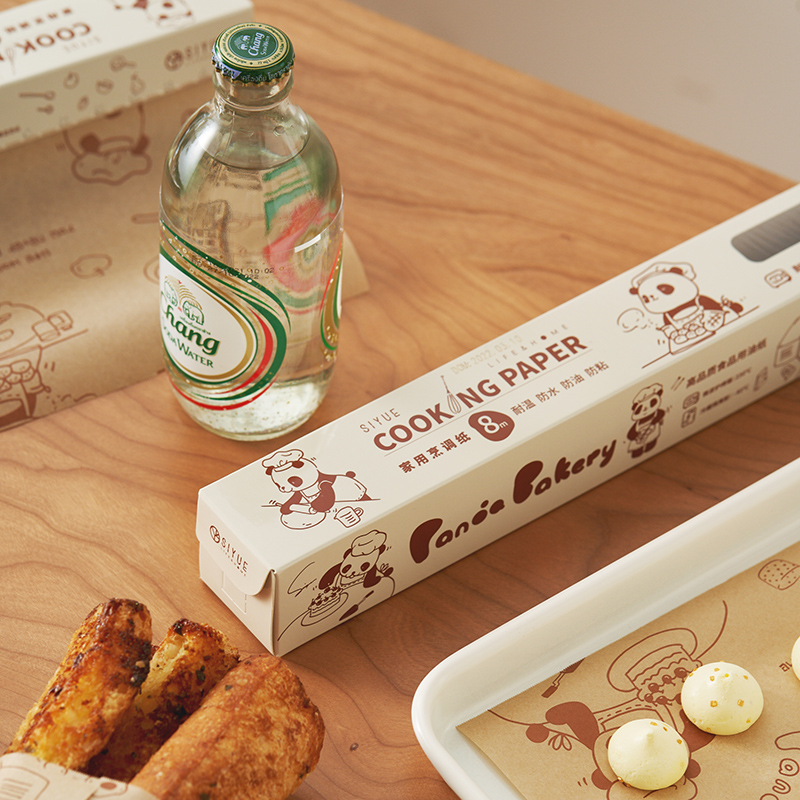 肆月空气炸锅专用纸吸油纸食物烤箱用纸烘烤烘焙纸家用烤盘硅油纸 - 图2