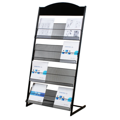 杂志架宣传资料架落地铁艺展示架子书报单页彩页收纳报纸报刊架 - 图3