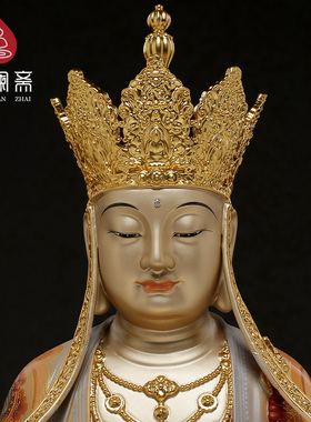 供奉佛堂九华山地藏王摆件铜雕像