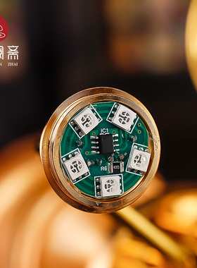 骏澜斋莲花灯家用供奉长明灯室内插电LED灯佛前供佛供灯水晶玻璃