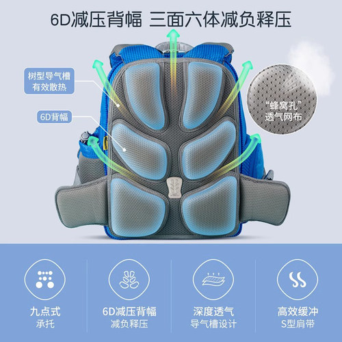 【第二代】乐同儿童护脊减负书包防泼水小学生一二三年级男女入学 - 图2