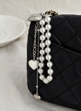 Jewelry Simple Pearl B Peach Heart pper Bead Chain Peach Hea