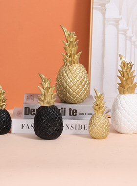 Ins Style Three-dimensional Gold Pineapple Ornaments Light L