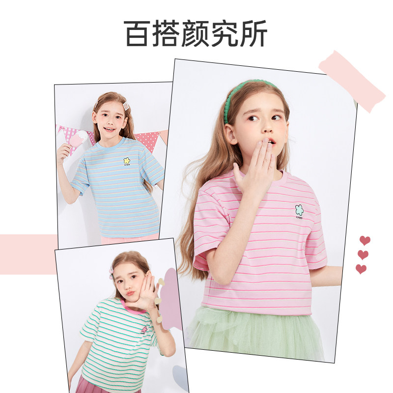 巴拉巴拉女童短袖纯棉夏装新款t恤 巴拉巴拉outlets店T恤