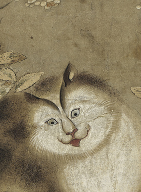 赵雍子母猫图国画花鸟走兽画