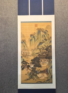 宋式美学挂画明仇英宝绘堂图