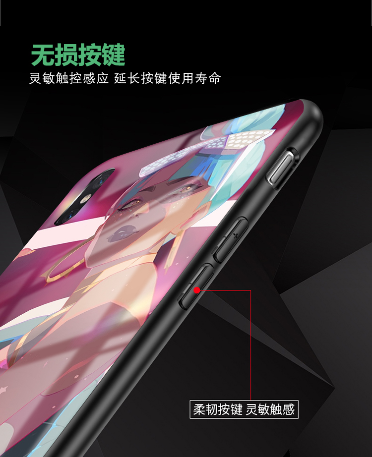 Qiyana奇亚娜适用于onePlus一加9R 1+8玻璃一加7tpro 1加6T手机壳-图1