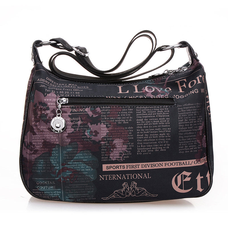 中年布包斜挎简约帆布百搭单肩包 魅诗特女士包袋