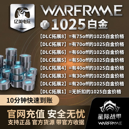 Warframe 战争框架 星际战甲 1025 白金 mod Steam 官方 - 图0