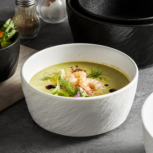 简约吃饭碗家用高级感泡面碗平底碗汤碗沙拉碗创意陶瓷米饭碗单个 - 图1