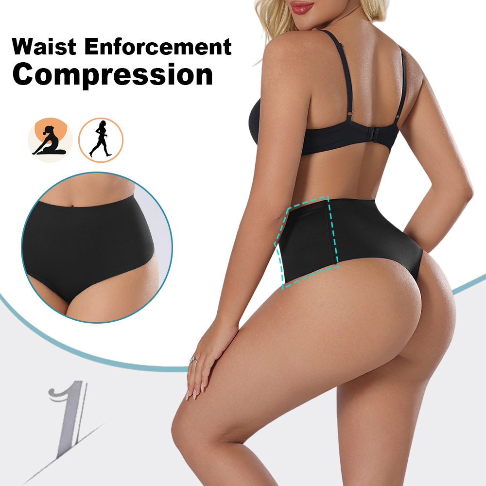 展润跨境3173双层无痕中腰收腹塑身丁字裤欧美版型收腰美体塑形女,淘宝优惠券,粉丝福利购,淘宝优惠卷