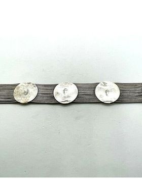 复古俄罗斯土耳其925银84NU手链