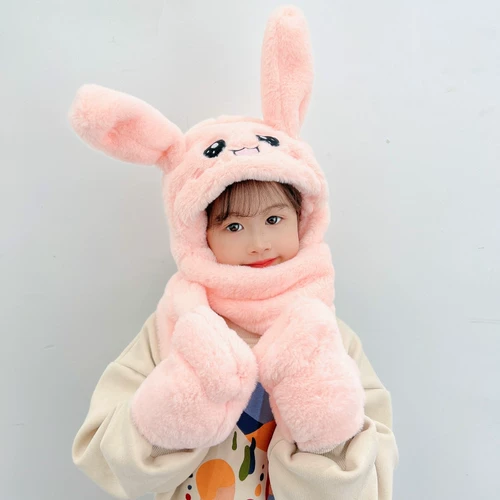 Детская шапка, демисезонный шарф, детские удерживающие тепло перчатки для мальчиков