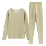 Удерживающее тепло нижнее белье, флисовое термобелье, штаны, базовый приятный телу зимний комплект, увеличенная толщина, большой размер