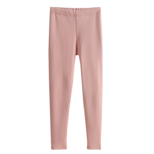 Бархатные удерживающие тепло флисовые базовые зимние штаны, увеличенная толщина, высокая талия, большой размер