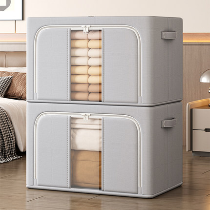 衣服收纳箱家用衣物大容量牛津布整理箱2026换季被子羽绒服百纳箱