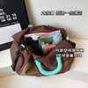 Large-capacity portable short-distance travel bag women's multi-functional crossbody storage bag men's wet and dry separation sports fitness bag