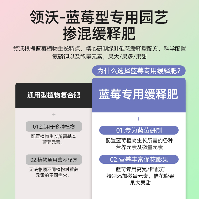 蓝莓专用肥料硫酸钾复合肥蓝莓树有机肥专用土酸性缓释肥改善黄叶-图0