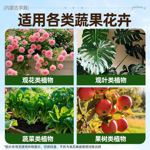 羊粪发酵有机肥料蔬菜专用家用菜园种菜通用腐熟内蒙古颗粒肥旗舰 - 图3
