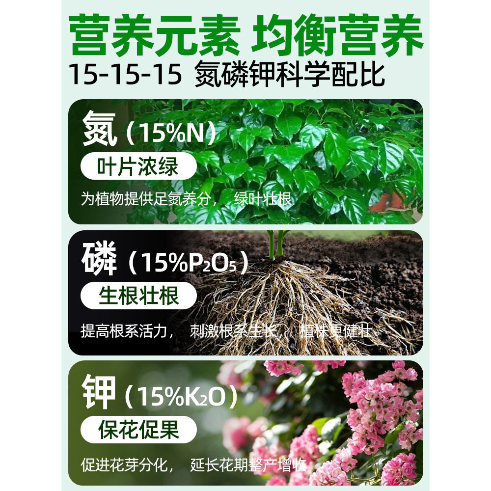 罗汉松专用肥复合肥正品盆栽专用氮磷钾养花家用促开花通用三元肥,淘宝优惠券,粉丝福利购,淘宝优惠卷