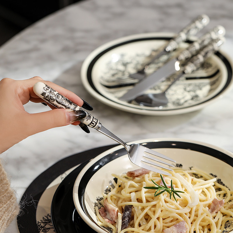 漫时光法式复古西餐餐具套装牛排专用刀叉勺三件套不锈钢轻奢高级,淘宝优惠券,粉丝福利购,淘宝优惠卷