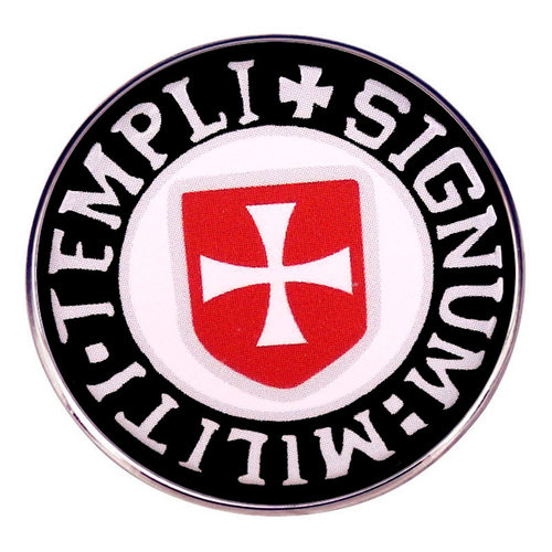Knights Templar圣殿骑士胸针神庙骑士团十字勋章别针金属徽章 - 图1