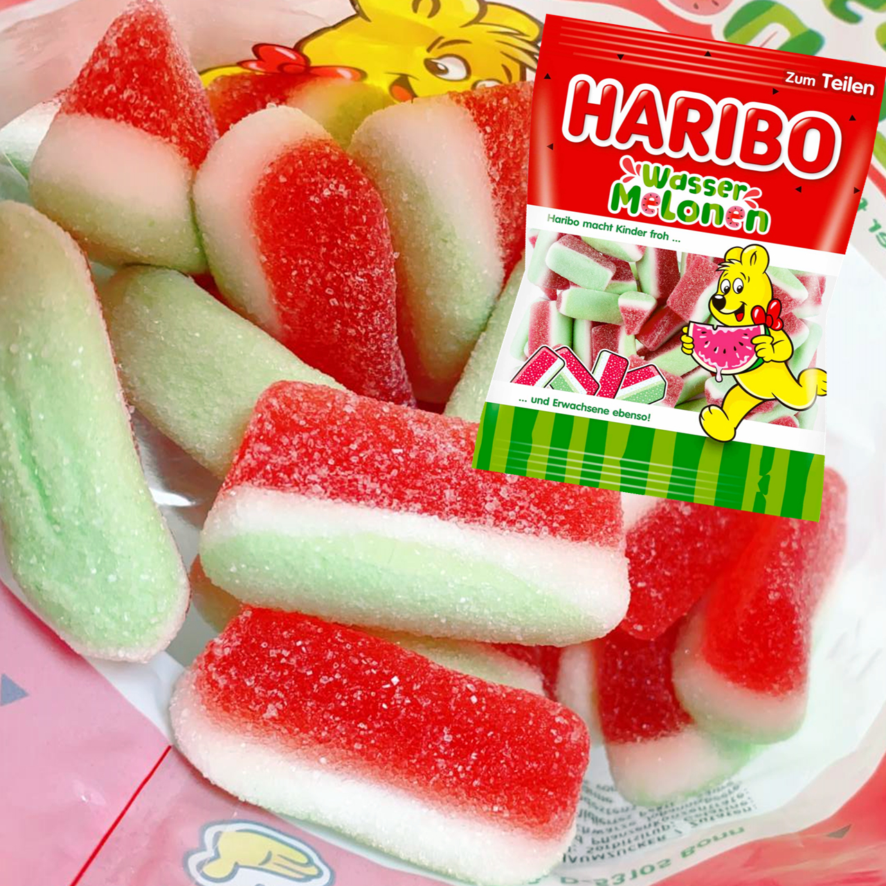 现货HARIBO哈瑞宝脆皮草莓棉花糖热带水果软糖果德国香蕉水蜜桃味 - 图0