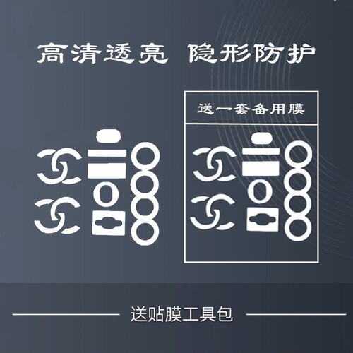 新微晶纳米膜 适用于香-奈儿方胖子CF包包五金保护膜 五金贴膜 - 图0