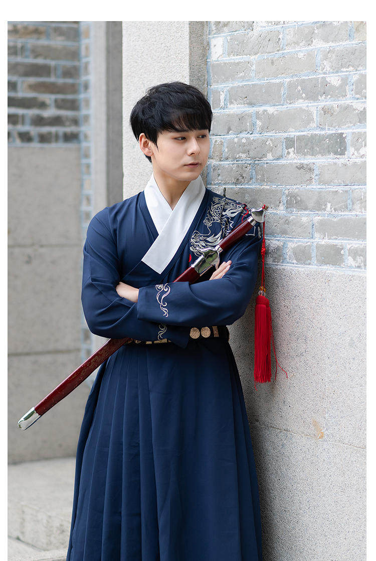 出租明朝飞鱼服武侠风明制汉服男运动会入场古装中式婚礼伴郎服租