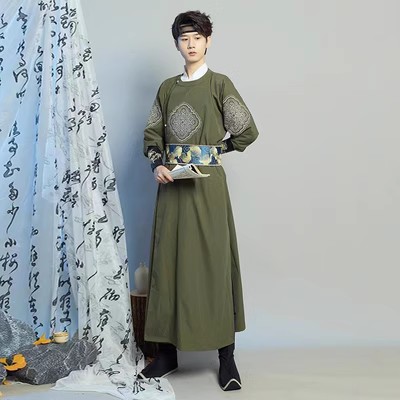 出租明制伴郎服中式兄弟装飞鱼服古装全套汉服国庆婚服团建租赁 - 图1